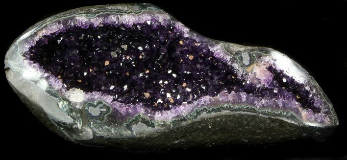 Dark Amethyst Crystal Geode - Top Quality #36905